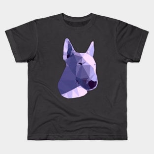 Bull Terrier in purple Kids T-Shirt